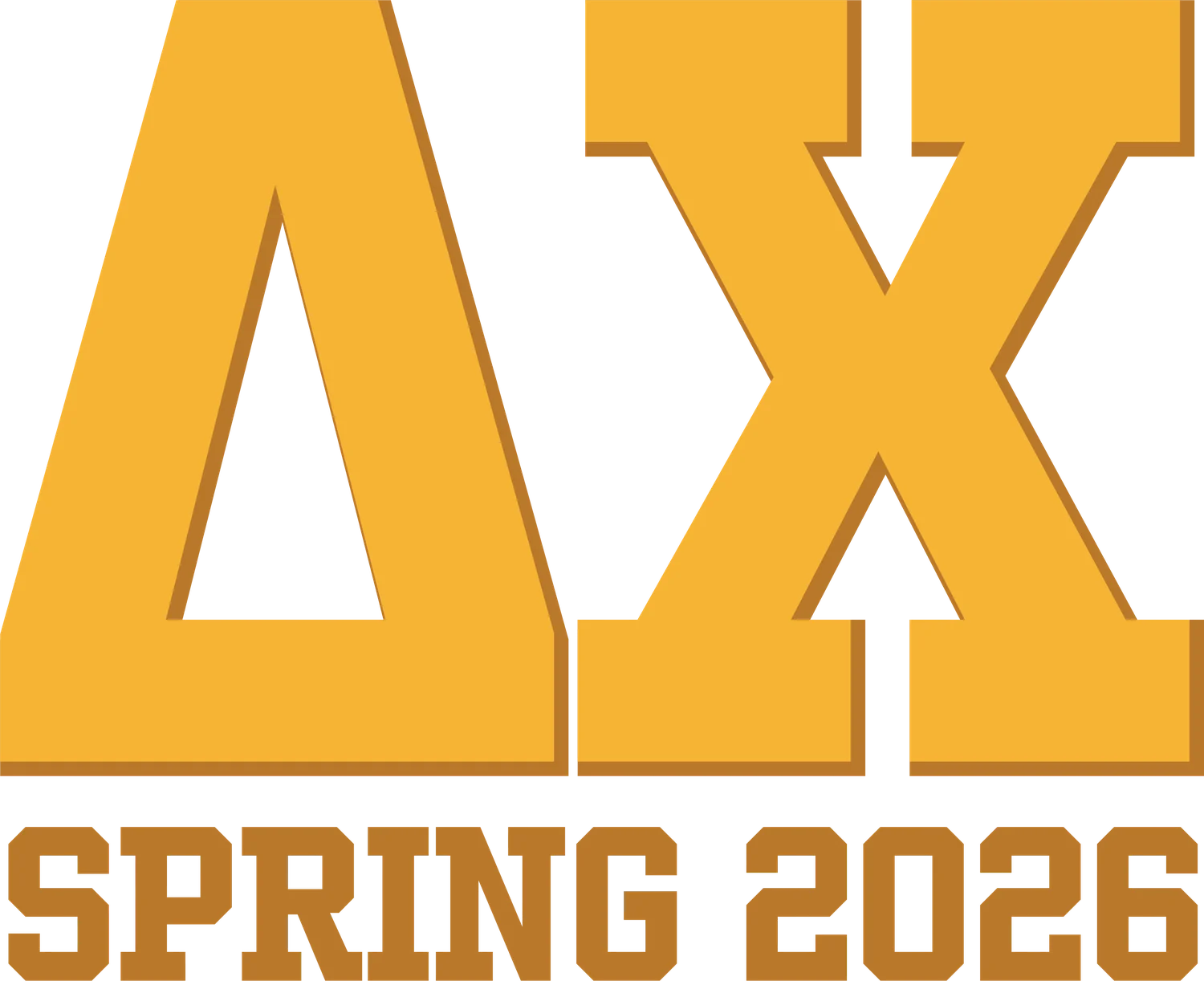 Delta Chi spring apparel wordmark artwork