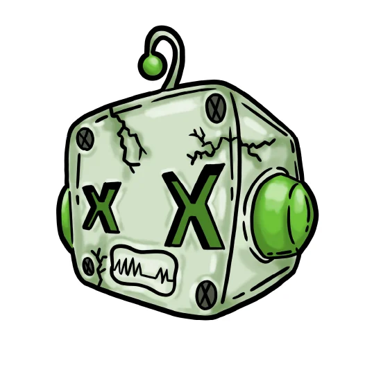 Broken robot head Twitch emote