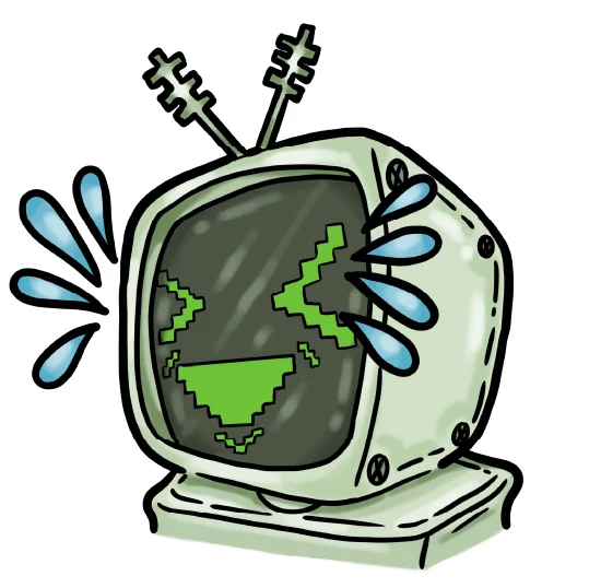 Crying robot Twitch emote