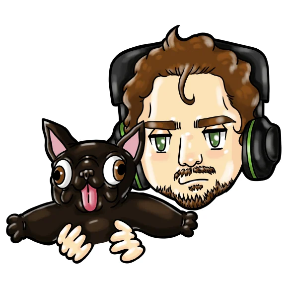Streamer portrait with cat Twitch emote